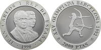 Spanien 2000 Pesetas Olympiade in Barcelona 1992 - Bogenschütze -