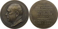 Belgien Medaille Auf Finanzminister Henri Liebaert -