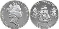 Salomonen 10 Dollars Elizabeth II. - Segelschiff Swallow -