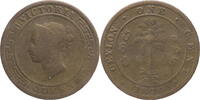 Ceylon 1 Cent Victoria (1837-1901) - Kursmünze (1870-1901) -