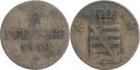 Sachsen, Albertinische Linie 2 Pfennig Friedrich August II. (1836-1854) -