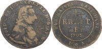 Mainz, Erzbistum 1/4 Kreuzer Friedrich Karl Joseph (1774-1802) -