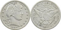 USA 1/4 Dollar 1908 D Barber Quarter - Kursmünze (1892-1916) ss 75,00 EUR prix TTC + 10,00 EUR frais d'envoi