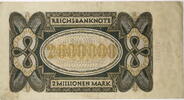 Weimarer Republik 2 Millionen Mark Reichsbanknote -