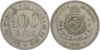 Brasilien 100 Reis Pedro II. -
