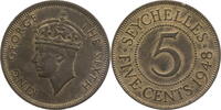 Seychellen 5 Cents George VI. (1936-1952) - Kursmünze -