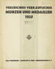 Frankfurt Literatur Sally Rosenberg - Verzeichnis verkäuflicher Münzen und Medaillen 1935 XXVII -