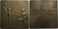 Brüssel Plakette Auf die Intern. und Universelle Ausstellung - Section Francaise -
