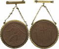 Meissen Medaille Los zum Bau der Krieger-Gedächtnis-Kirche -
