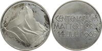 Schweiz Medaille Auf 100 Jahre Erstbesteigung des Matterhorns -