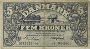 Dänemark 5 Kroner Serien-Banknote -