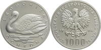 Polen, Volksrepublik 1000 Zloty Environmental Protection - Swan - Pattern/Essai -