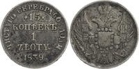 Polen, unter Russland 1 Zloty / 15 Kopeken Nikolaus I. (1825-1855) -