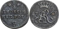 Krakau 1/2 Grossus (Halbgroschen) Stanisław II. Augustus (1764-1795) - Kursmünze (1766-1768) -