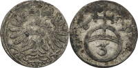 Schlesien, Breslau 3 Pfennig (Gröschel) Ferdinand II. (1619-1637) -