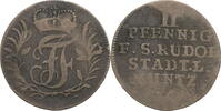 Schwarzburg-Rudolstadt 2 Pfennig Johann Friedrich (1744-1767) -