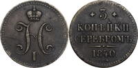 Russland, Zarenreich 3 Kopeken Nikolaus I. (1825-1855) - Kursmünze (1839-1847) -
