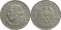 Drittes Reich 2 Reichsmark Zum 450. Geburtstag von Martin Luther -