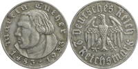 Drittes Reich 2 Reichsmark 450th Anniversary of Martin Luther -