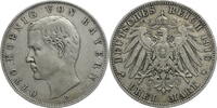 Kaiserreich, Bayern 3 Mark Otto (1886-1913) - Kursmünze (1908-1913) -