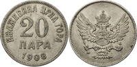 Montenegro 20 Para Nicolas I. (1860-1910) - Kursmünze (1906-1908) -