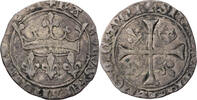 Frankreich, Königreich Blanc aux lis accotés Charles VII. (1422-1461), Tours -