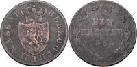Nassau, Herzogtum 1 Kreuzer Adolph I. (1839-1866) - Kursmünze (1840-1855) -