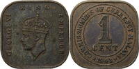 Malaya 1 Cent Georg VI. (1936-1952) - Kursmünze (1943-1945) -