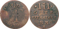 Mecklenburg-Strelitz 3 Pfennige 1793 SM Adolf Friedrich IV. (1752-1794) ... 8,00 EUR prix TTC + 10,00 EUR frais d'envoi