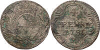 Brandenburg-Ansbach 4 Pfennige Christian Friedrich Karl Alexander (1757 - 1791) -