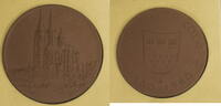 Meissen/Köln Medaille Auf 100 Jahre Vollendung des Kölner Doms -