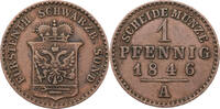 Schwarzburg-Sondershausen 1 Pfennig 1846 A Günther Friedrich Karl (1835-... 8,00 EUR prix TTC + 10,00 EUR frais d'envoi