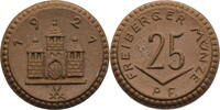 Freiberg, Stadt (Sachsen) 25 Pfennig Notmünze aus Böttgersteinzeug - Freiberger Münze -