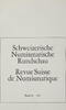 Bern Literatur Schweizerische Numismatische Rundschau - Band 50 -