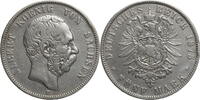 Kaiserreich, Sachsen 5 Mark Albert (1873-1902) - Kursmünze (1875-1889) -