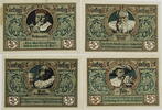 Rothenburg ob der Tauber 4x50 Pfennig Lot von 4 Scheinen -