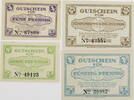 Lehrte 5 Pfennig, 10 Pfennig, 25 Pfennig, 50 Pfennig Komplette Serie von 4 Scheinen -