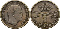 Dänemark 1 Rigsbankskilling (RBS) Friedrich VII. (1848-1863) -