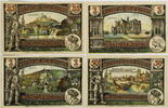 Münstermaifeld 25, 50, 2x1Mark Komplette Serie von 4 Scheinen -
