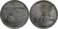 Argentinien 1000 Pesos Auf die Fussballweltmeisterschaft in Argentinien 1978 -