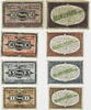 KGL Brandenburg (Havel) 1, 5, 10, 50 Pfennige Lot von 4 Scheinen - Kriegsgefangenenlager des 3. Armeekorps -
