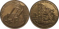 Wuppertal Medaille 26 Jahre Wuppertaler Uhrenmuseum / Sonnenuhr mit Mittagskanone -