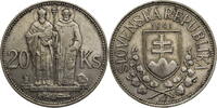Slowakei 20 Korun St. Kyrill und St. Methodius -
