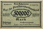 Hofgeismar 500000 Mark Hovengeismar in Hessen -