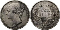 Indien, Britisch 1 Rupee Victoria (1837-1901) - Kursmünze (1840) - Type II: Indian Head -