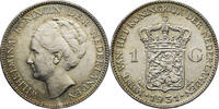 Niederlande 1 Gulden Wilhelmina - Kursmünze (1922-1945) -