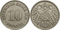 Kaiserreich 10 Pfennig Kursmünze -