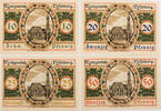 Nesselwang 10, 20, 25, 50 Pfennig Komplette Serie von 4 Scheinen -