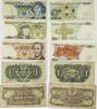 1, 5, 50, 100, 1000 Zloty 1944, 1982, 1988 Polen Lot von 5 Banknoten I, III-IV