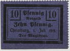 Christburg 10 Pfennig Schein -